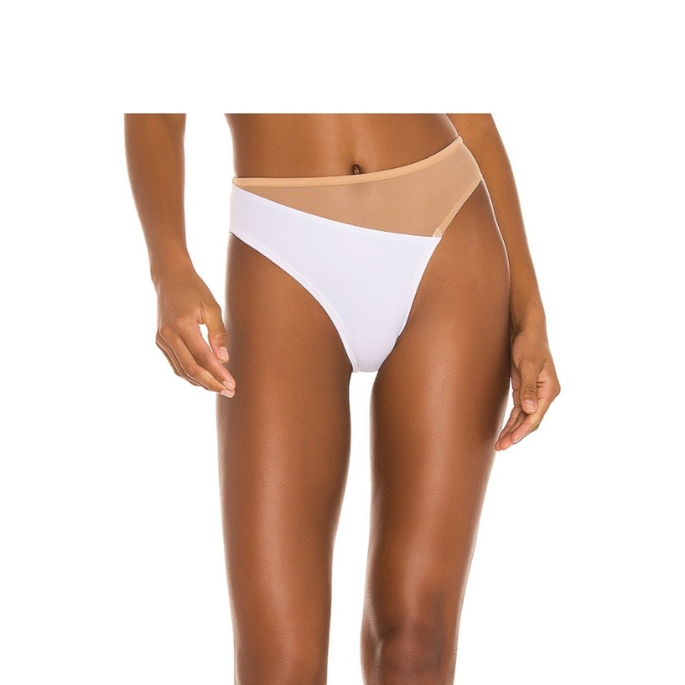 Norma kamali snake mesh bikini bottom